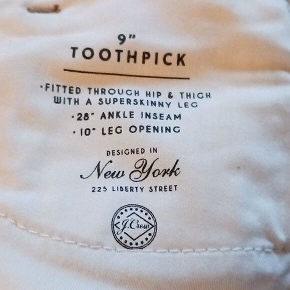 J Crew Leopard Stretch Denim Toothpick Ankle Jeans Sz 25 NWOT - Picture 9 of 10